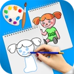 teach drawing step by step android application logo